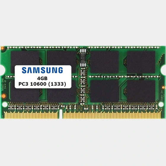 خرید و قیمت رم لپ تاپ سامسونگ 4 گیگابایت DDR3 PC3 10600 (1333) | ترب