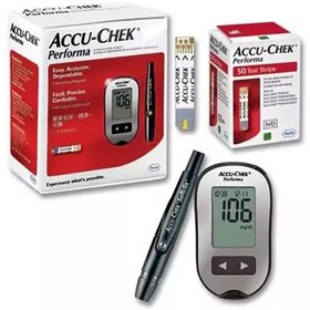 تصویر دستگاه تست قند خون آکیوچک پرفورما Accu-Chek Performa. بدون نوار 