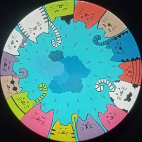 تصویر دیوار کوب گربه ها 