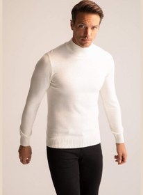 تصویر ژاکت تنگ آستین بلند یقه‌اسکی برند Defacto Slim Fit Long Sleeve Turtleneck Sweater