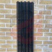 تصویر نبشی قفسه انباری مشکی رنگ 