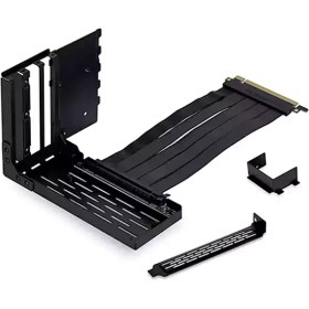 تصویر براکت عمودی کارت گرافیک لیان لی O11D EVO PCI 4.0 Black 