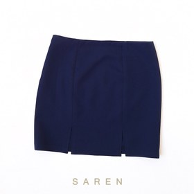 تصویر دامن پینا سورمه ای 