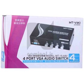 تصویر سوئیچ مانیتور 4 پورت VGA دستی ا Switch VGA 4 port Switch VGA 4 port
