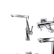 تصویر ست شیرآلات ونزیا مدل آدنا کروم ا Venezia Adena Chrome Set Faucets Venezia Adena Chrome Set Faucets