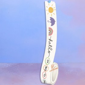 تصویر چسب واشی طرح مینیمال سایز 04 لوتوس MERRIX 