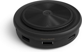 تصویر هاب 7 پورت USB-C آدام المنتس مدل CASA O7 گارانتی 12 ماهه شرکت نقش, Black 