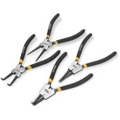 تصویر ست 4 عددی انبر خار بازکن/جمع کن صاف و کج 7 اینچ BLACK PRO دینگی ART:28008 