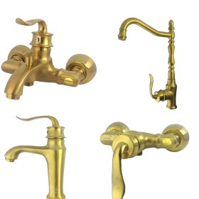 تصویر ست شیرآلات فیروزه مدل آیدا set of Firoozeh faucets model Aida