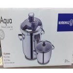 تصویر زودپز دوقولو کرکماز مدل آکوآ 4 + 6 لیتر Korkmaz Aqua 4-Piece Pressure Cooker Set