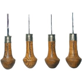 تصویر ست مغار ۴ عددی لینوکات جعبه چوبی دارکوب 