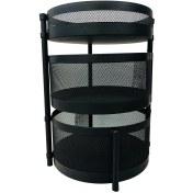 تصویر سبد سیب زمینی و پیاز ساین مدل توری بدون چرخ 2.5 طبقه 