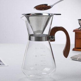تصویر کمکس دسته دار 600میل Chemex Coffee Maker with Handle 600ml