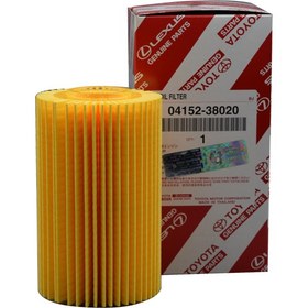 تصویر فیلتر روغن تویوتا پارت نامبر TOYOTA 04152-38020 جنیون (اصلی) TOYOTA GENUINE OIL FILTER 04152-38020