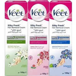 تصویر کرم موبر ویت مدل Silk & Fresh وزن ۱۰۰ گرم 