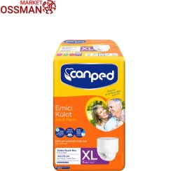 تصویر پوشک شورتی بزرگسالان جان پد Canped مدل ایکس لارج حجم 8 عددی 