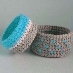 تصویر ست سبد وسایل کودک مدل Kids Storage Basket مجموعه 3 عددی 