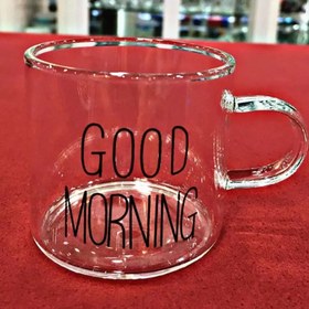 تصویر فنجان پیرکس قهوه خوری اسپرسو Good Morning مجموعه 6 عددی ا Coffee Cup Good Morning Coffee Cup Good Morning