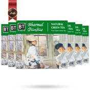 تصویر چای تی بگ بارمال bharmal مدل چای سبز طبیعی natural green tea پک 50 تایی بسته 6 عددی 