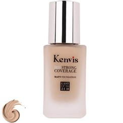 تصویر کرم پودر فاقد چربی مدل HD حجم 30 میلی لیتر کنویس 105 Kenvis HD Strong Coverage Matt Foundation