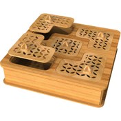 تصویر جعبه پذیرایی دمنوش و چایی چوبی مدل آروین 