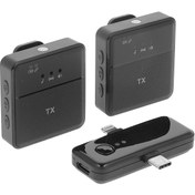 تصویر میکروفن یقه ای  وایرلس دار مدل SX31 دو کاربره Wireless Microphone SX31