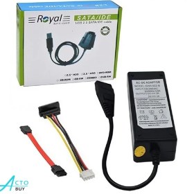 تصویر کابل USB2.0 به SATA,IDE رویال Cable USB2.0 TO SATA, IDE Royal