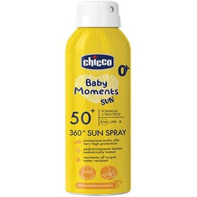 تصویر اسپری ضدآفتاب 150میل spf50 با چرخش 360درجه چیکو Chicco (اورجینال) 