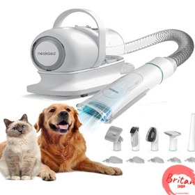 تصویر ماشین اصلاح و نظافت حیوانات خانگیNeakasa نکاسا مدل P1 Pro Neabot pet grooming kit & Vacuum Neakasa p1 pro