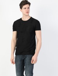 تصویر تی شرت آستین کوتاه سیاه مردانه کولینز کد:CL1041780 