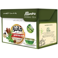 تصویر دمنوش ضد دیابت مخلوط چای سبز و دارچین مانترا بسته 14 عددی 