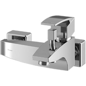 تصویر شیر  حمام   شودر   باواریا کروم shouder bath faucet  bavaria
