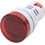 تصویر ماژول ولتمتر چراغ سیگنالی گرد 500-20 ولت AC با نمایشگر ماژول ولتمتر چراغ سیگنالی گرد 500-20 ولت AC با نمایشگر