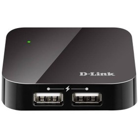 تصویر هاب چهار پورت USB 2.0 دی-لینک مدل DUB-H4 D-Link DUB-H4 4-Port USB 2.0 Hub