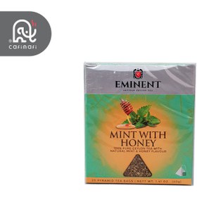 تصویر چای کیسه ای امیننت با طعم نعنا-عسل 20 عددی Eminent Tea Bag Mint with honey