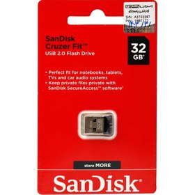 تصویر فلش مموری سان دیسک مدل Cruzer Fit با ظرفیت 32 گیگابایت Cruzer Fit CZ33 USB 2.0 Flash Drive 32GB