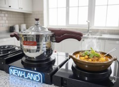 تصویر زودپز گلدار 10 لیتری نیولند مدل NL-2244RD دارای درب قابلمه ای زاپاس با ۱۸ ماه گارانتی شرکتی 