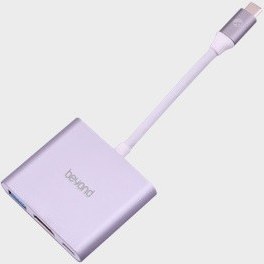 تصویر دارای درگاه USB 3.0 و HDMI سازگار با انواع دستگاه های هوشمند Beyond USB C Hub ا هاب USB TYPE C بیاند BA410 هاب USB TYPE C بیاند BA410