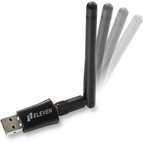 تصویر کارت شبکه بی سیم آنتن دار Eleven D14 300Mbps Eleven D14 300Mbps Wireless USB Adapter