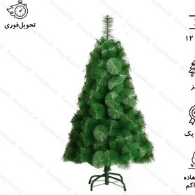 تصویر درخت کریسمس سبز کاج اروپایی 120 سانتی ا Larch green Christmas tree 120 cm Larch green Christmas tree 120 cm