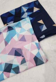 تصویر روسری طرح هندسی 