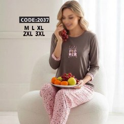 تصویر مکسي ست راحتی ستاره ها کد2037 