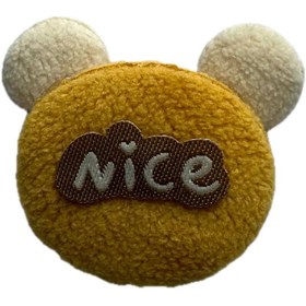 تصویر تکه‌دوزی حوله‌ای خرس 