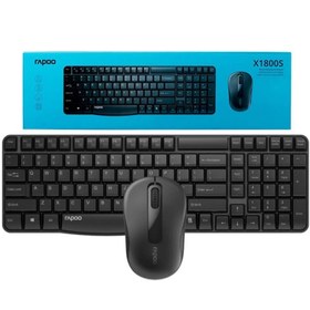 تصویر ست ماوس و کیبورد رپو مدل X1800s بی سیم Mouse and Keyboard Rapoo X1800S Wireless