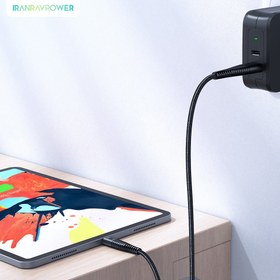 تصویر کابل تبدیل USB به USB-C راو پاور مدل RP-CB046 طول 1 متر 