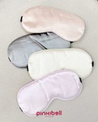 تصویر چشم بند خواب ساتن ابریشمی مشکی کلاسیک 