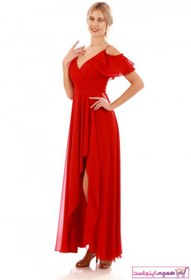 تصویر سفارش نقدی لباس مجلسی ارزان برند پیرکاردین رنگ قرمز ty33494472 