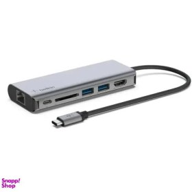 تصویر هاب USB بلکین مدل Connect USB-C 6in1 Multiport Adapter 