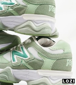 تصویر کفش کتانی زنانه سبز سفید NEW BALANCE 9060 مدل 4200 