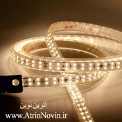 تصویر ریسه نواری 220 ولت تراکم 120 رنگ نچرال پشت چسبدار حلقه 10 متری Strip Light Loop Light LA-P180